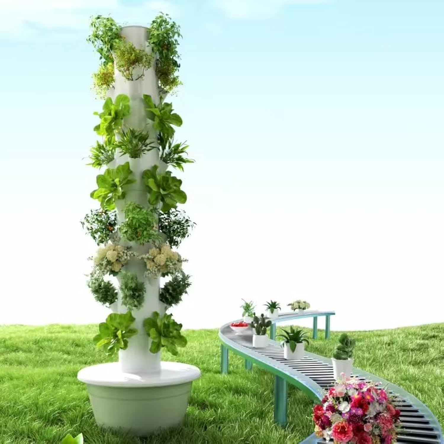 Hydroponic Grow Pod - Torre de Cultivo Hidropônico Vertical Aeropônica