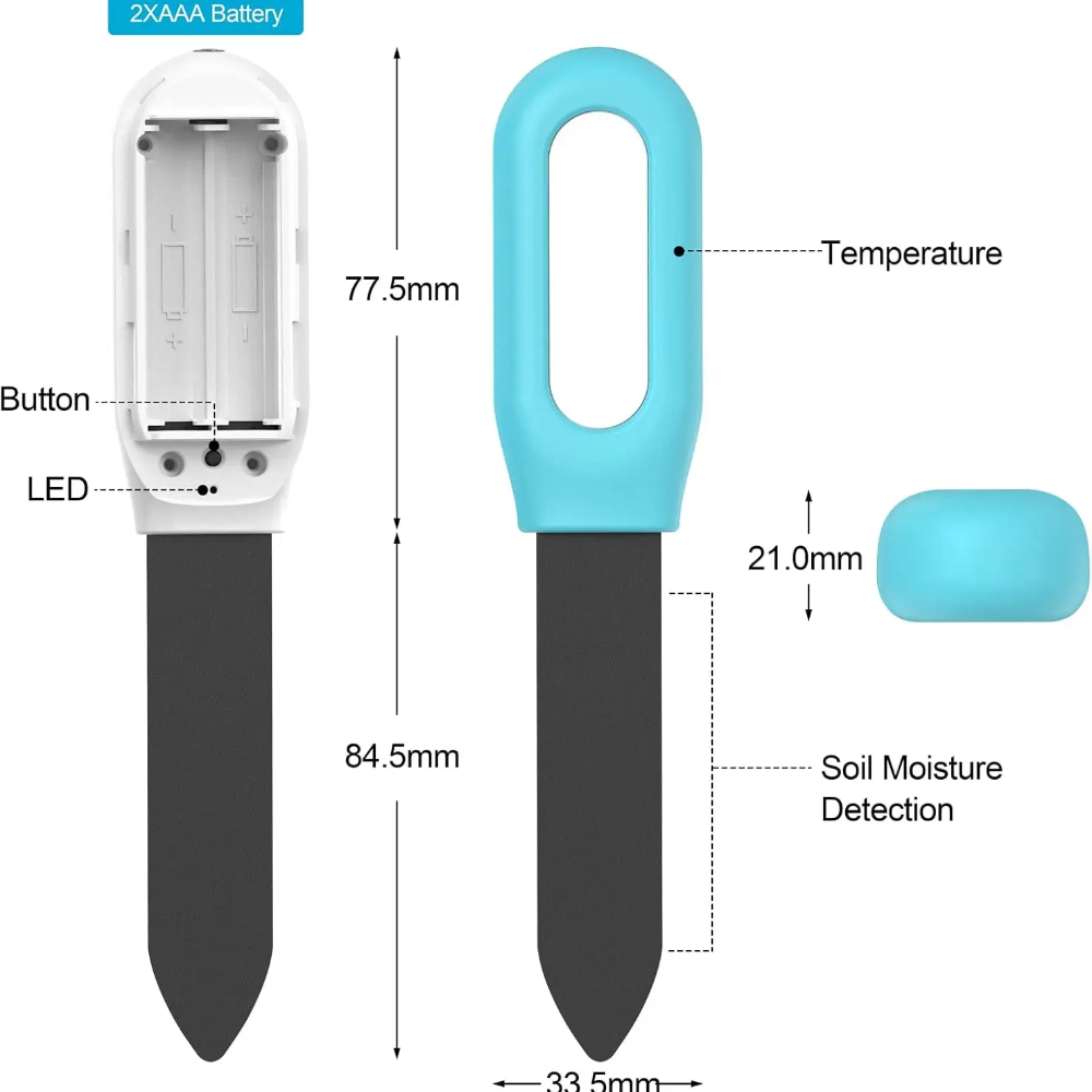 Sensor de Solo WiFi Zigbee 1PC - Smart Garden Home Assistant avaliação e preço