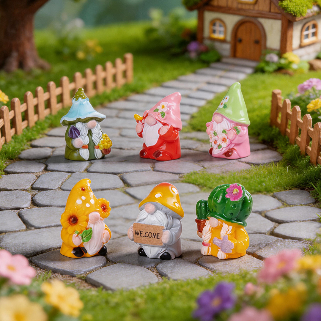 6/24 peças Mini Bonecos Anões  - Smart Garden Mini avaliação e preço