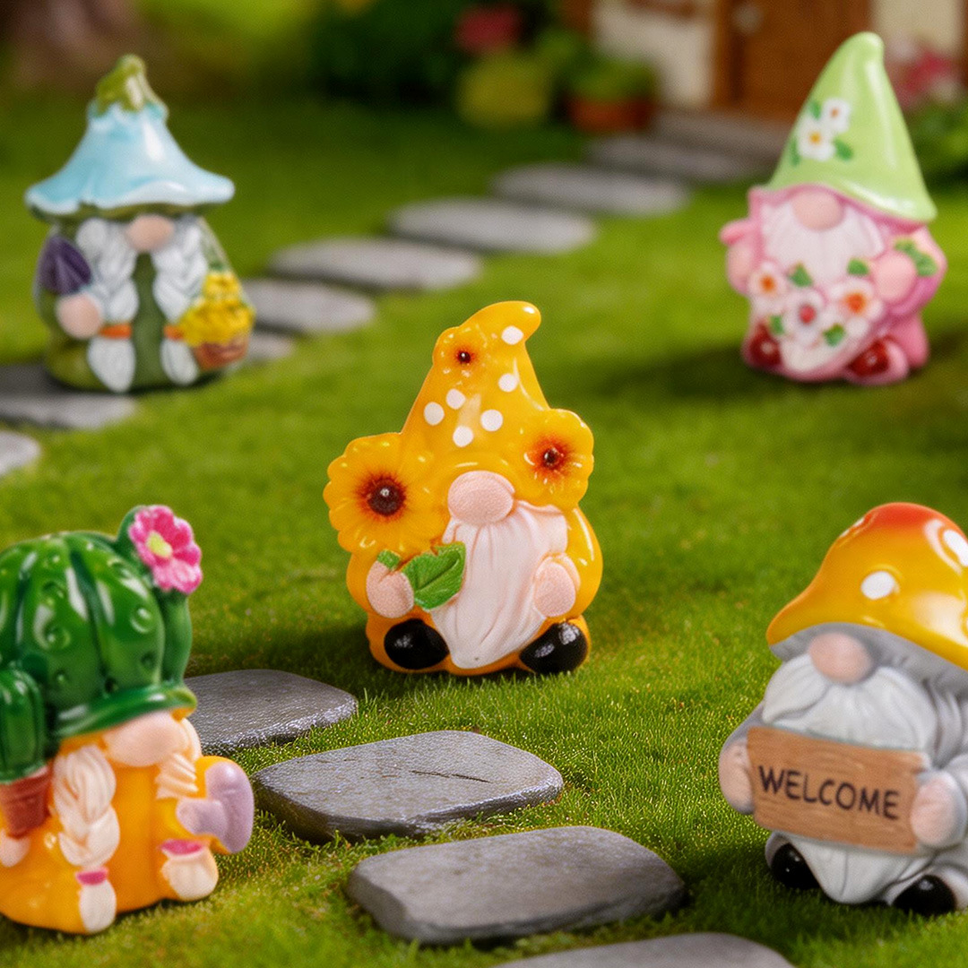 6/24 peças Mini Bonecos Anões  - Smart Garden Mini avaliação e preço