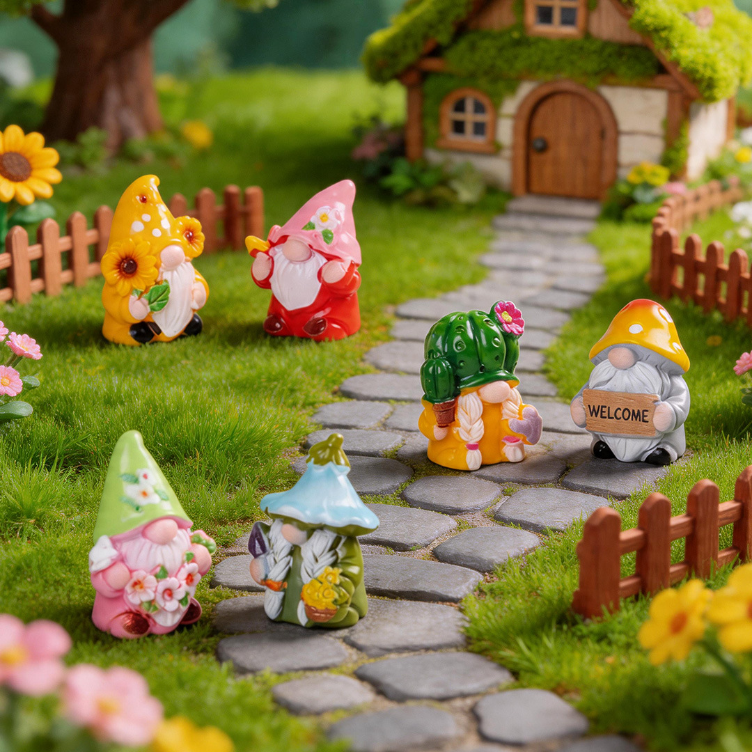 6/24 peças Mini Bonecos Anões  - Smart Garden Mini avaliação e preço