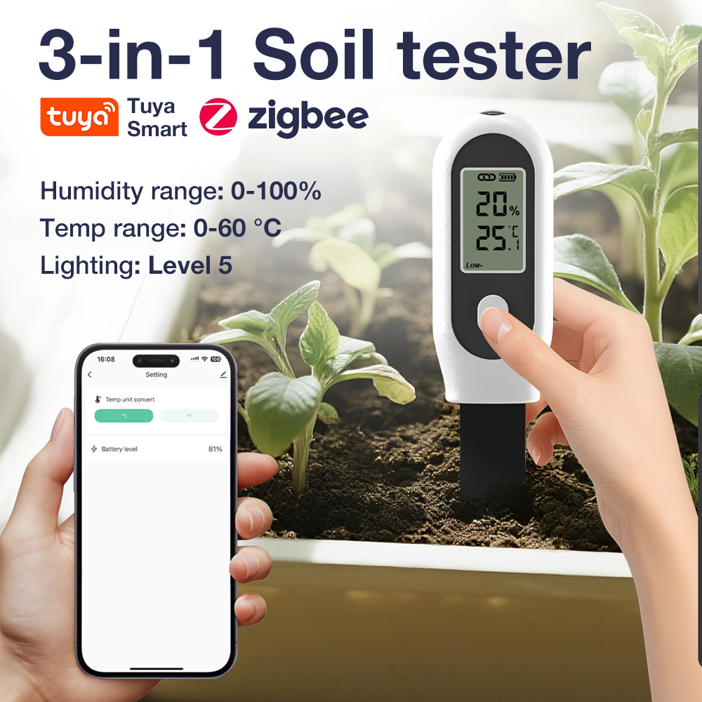 Tuya zigbee 3 em 1 medidor de  - Smart Garden Home Assistant avaliação e preço